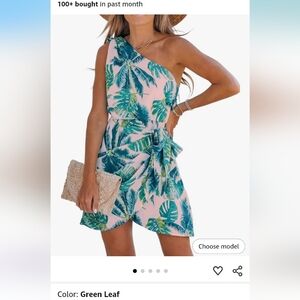 COPY - Tropical One-Shoulder Dress